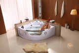 2 Person Hydrotherapy Computerized Massage Indoor Whirlpool Jetted Bathtub Hot Tub 050A WHITE  New / Open Box Sale