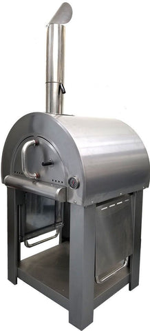 FMP 142-1467 Deluxe Pizza Oven Brush, 42in. wood hand